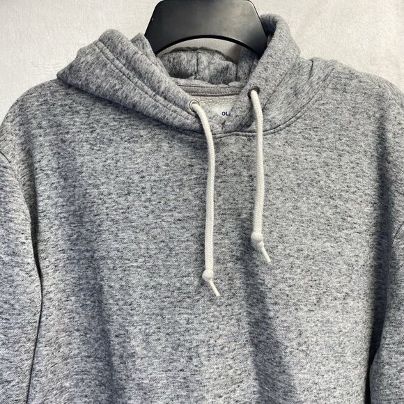 OLD NAVY Long Sleeve Hoodie Pullover Sweater Men Large Gray Front Pockets Used - Picture 10 of 16